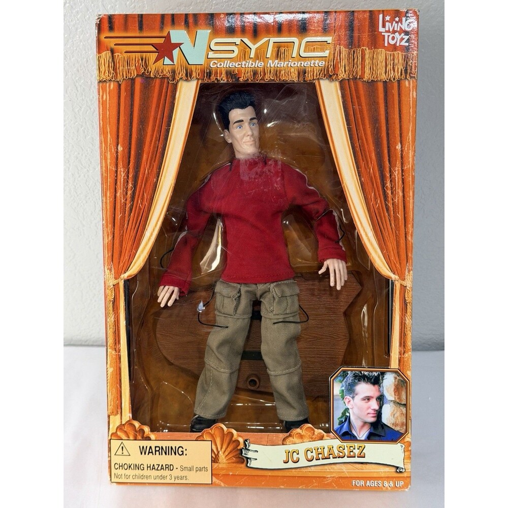 Vintage 2000 Living Toyz NSYNC JC Chasez Marionette Collectible Doll NIB